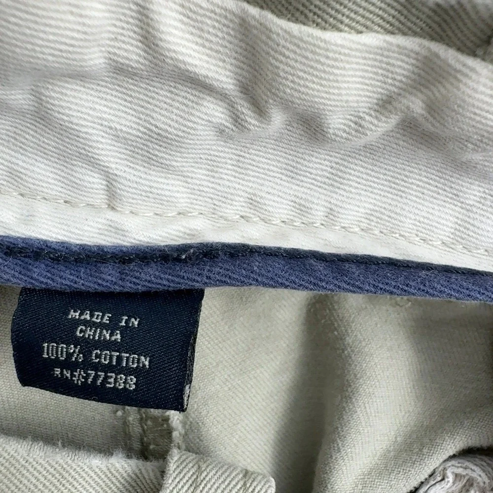 J.Crew Chino Shorts Mens 36 Khaki Cotton‎ Broken In Regular Fit Casual Preppy